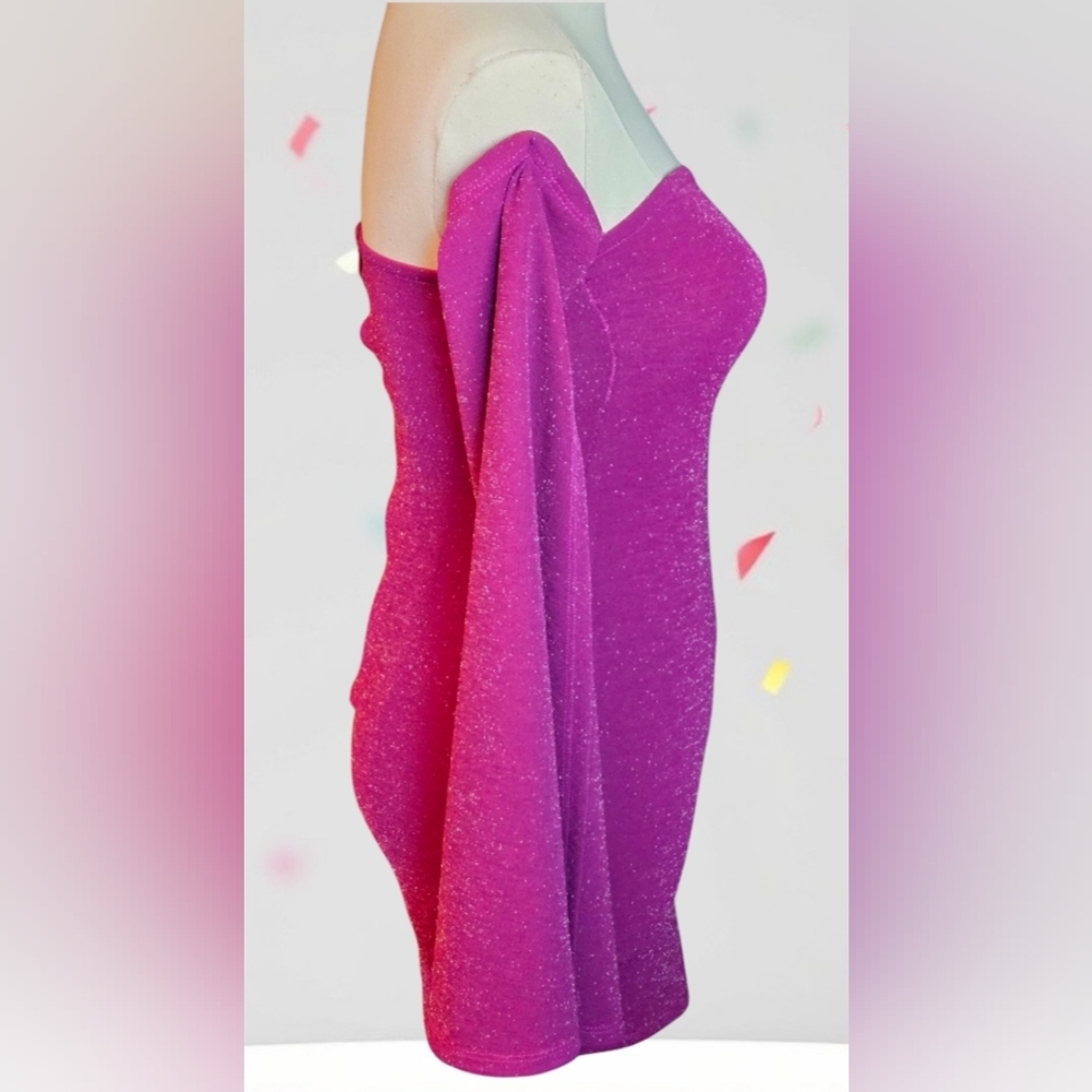 Michael Costello X REVOLVE Sandrine Mini Dress in Magenta~Final Price - Picture 4 of 12